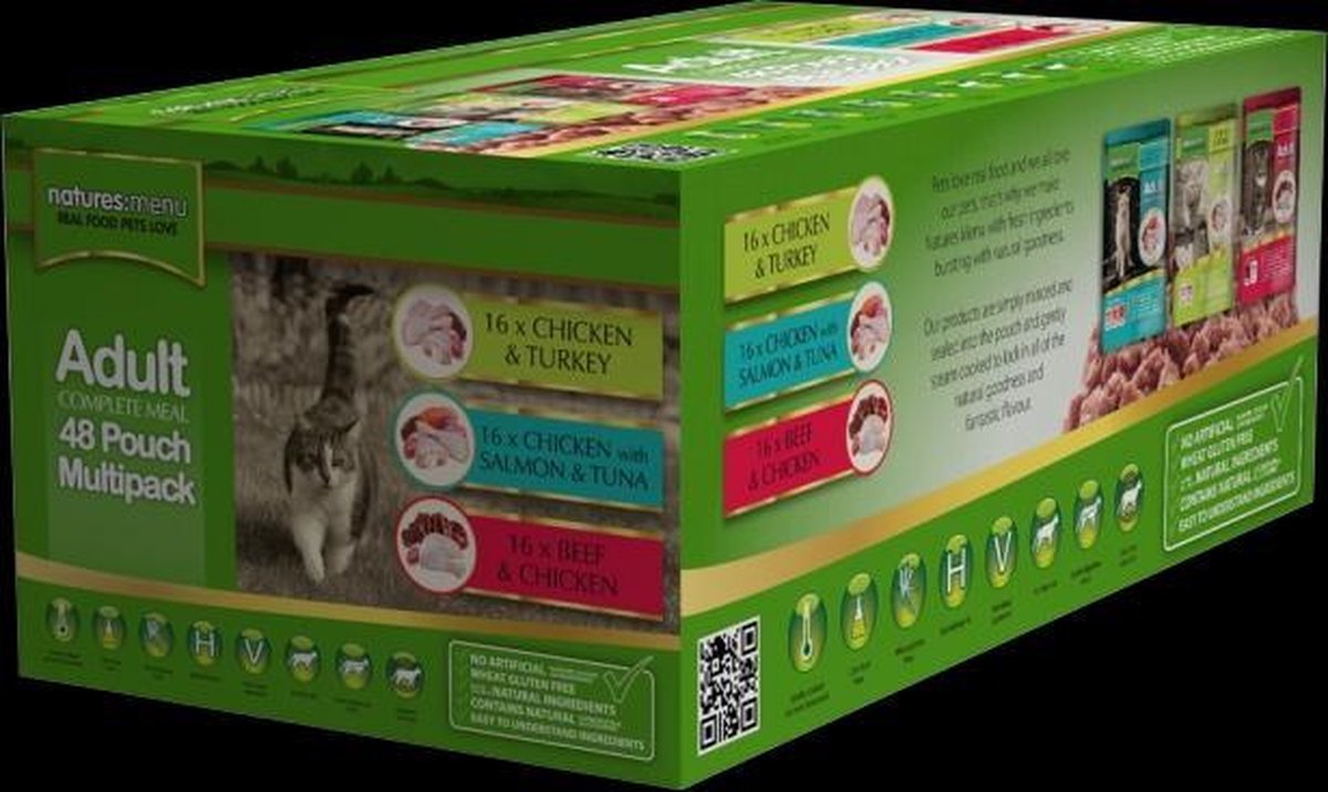 Natures Menu Cat Pouch MultiPack 12x100g