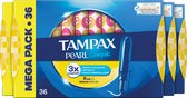 Tampax Pearl Compak Regular Tampons - Tampons met Inbrenghuls - 4 x 36 stuks