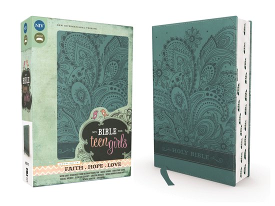NIV, Bible for Teen Girls, Leathersoft, Blue, Thumb Indexed  ... - cover