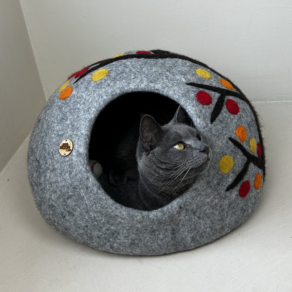 Cat cave kattenmand Japanse Kers - SnoozyCave