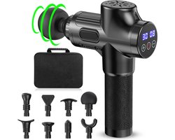 White-Label® Massage Gun Professioneel - Massage Apparaat - Theragun - Zwart