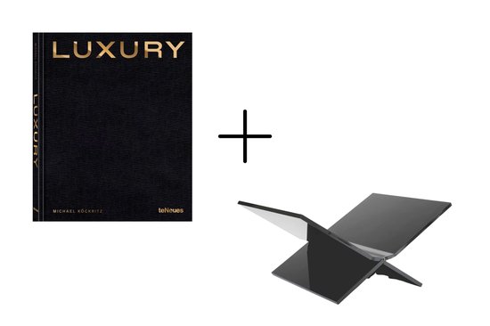 teNeues Tafelboek Luxury & Boekenstandaard Zwart