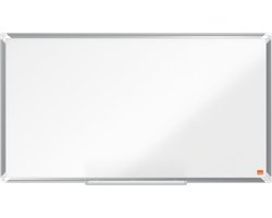 Nobo Premium Plus Widescreen Magnetisch Whiteboard Staal - Met Pennengoot - Inclusief Whiteboard Marker - 890x500mm