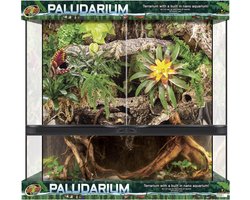 Zoo Med Double Door Paludarium 91x46x91cm glasterrarium met watergedeelte voor reptielen en amfibieën