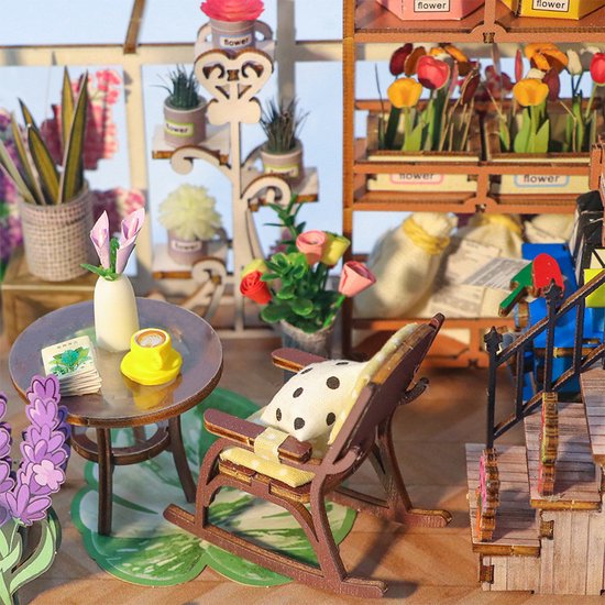 DIY Book Nook Kit Tuinhuis - Miniatuurhuis voor kinderen en volwassenen