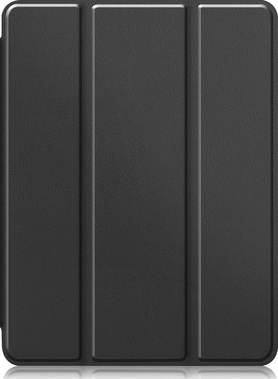 Housse iPad noire avec rabat avant trifold.