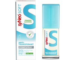 syNeo SOFT - Deodorant Anti-transpirant Pompspray - 30ml - Aloë Vera - 0% Alcohol - Halal - Overmatig zweten