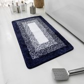 Cliste Badmat - Badkamermat, Badkamer Mat, Antislip, Douchemat, Badmat, Badmatten - voor Douche en Bad - 50 x 80 cm- Donkerblauw