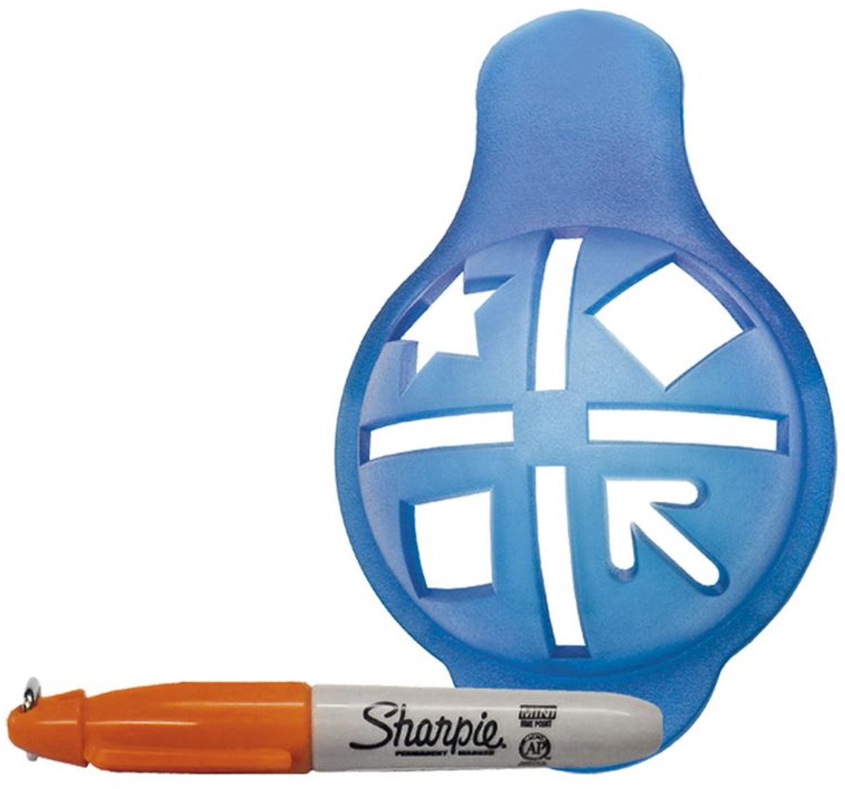 Uitlijnhulp met sharpie marker