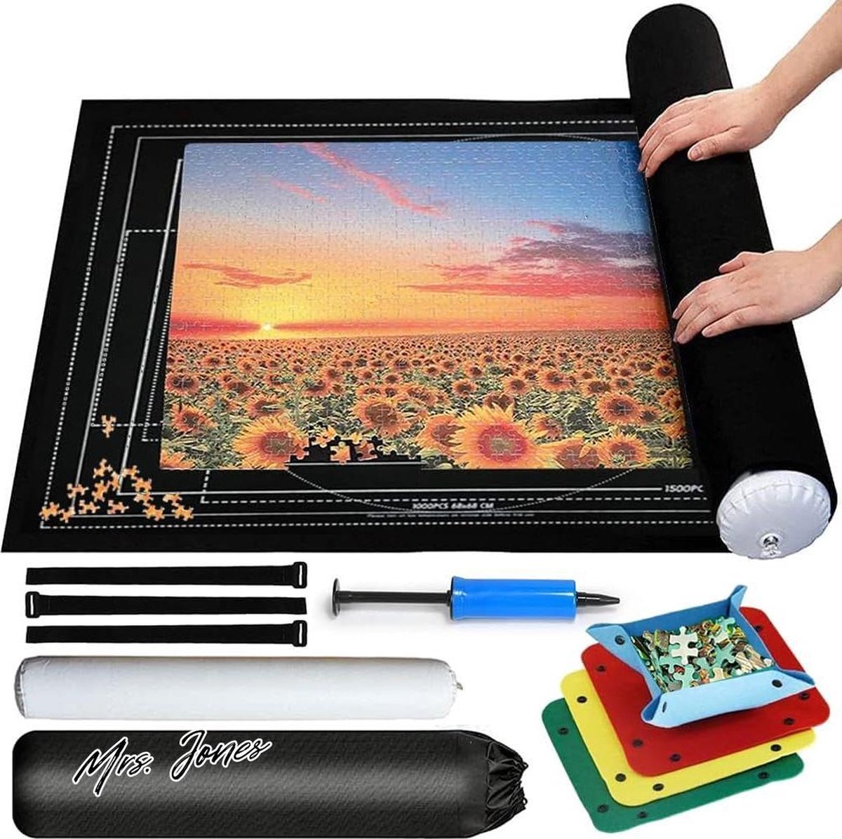 Mrs. Jones Puzzel Opslag Mat - Grote Puzzel Pad voor 2000 Stukken .