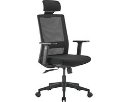 Ergo Office ER-425 - Ergonomische bureaustoel met hoge rug - max 150kg - Zwart