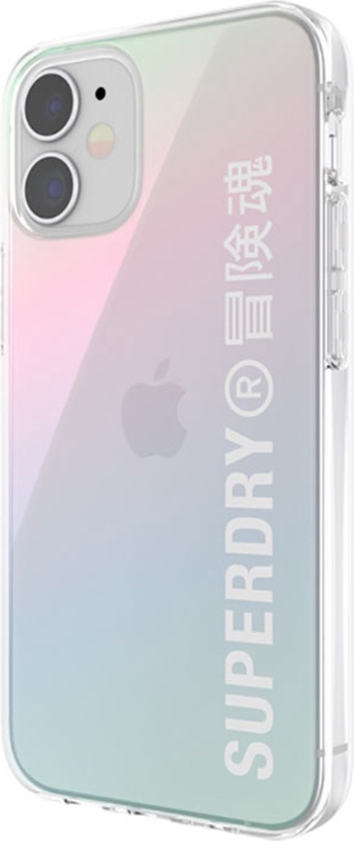 Superdry Snap Case Clear kunststof hoesje voor iPhone 12 mini - holografisch