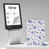 Bol.com PocketBook Verse Mist Grey + Bloemen PocketBook hoesje aanbieding