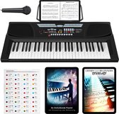 Bol.com Finesse Keyboard Piano - 54 Keys - Pianostickers - Elektrische Piano - Digitale Piano - Kind - Volwassenen aanbieding