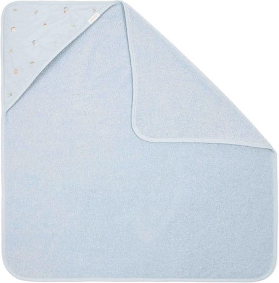 Little Dutch Forest Friends Blue - Badcape geborduurd - 100 x 100 cm van Little Dutch — afbeelding 4