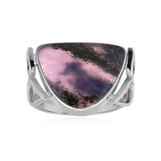 Cavill Berlin - Zilveren Ring - Violet Java Chalcedoon - Bali Barong ...