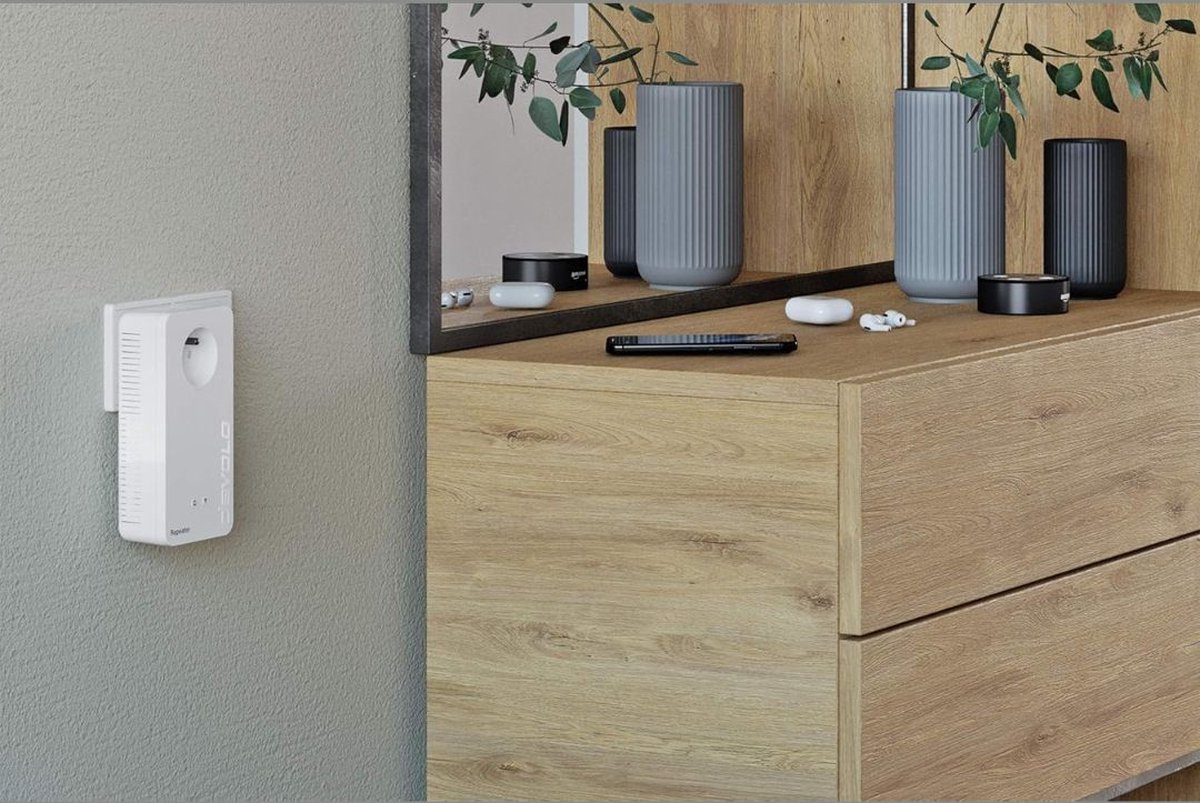 Afbeelding 3 van DD Wifi Versterker Stopcontact - Repeater - 2 Ethernet-Poorten - 1200 Mbit - Wit