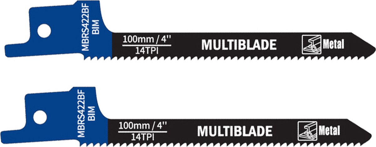 Multiblade Reciprozaagblad BIM MBRS422BF Metaal 100 mm 2 stuks