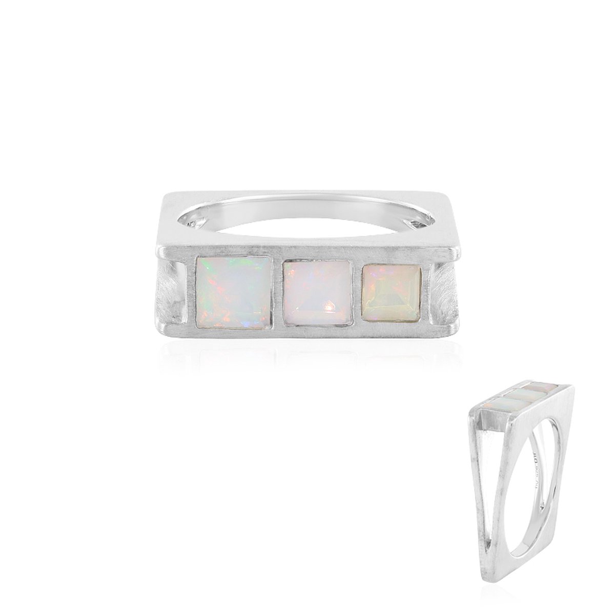 Cavill Berlin - Zilveren Ringen - Welo-opaal - 925 Sterling Zilver - Tijdloze Elegantie uit de MONOSONO COLLECTION op Prijzenvolger.com