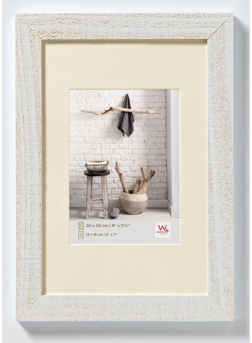Walther Home - Houten lijst - Fotoformaat 20x30 cm - Polair Wit