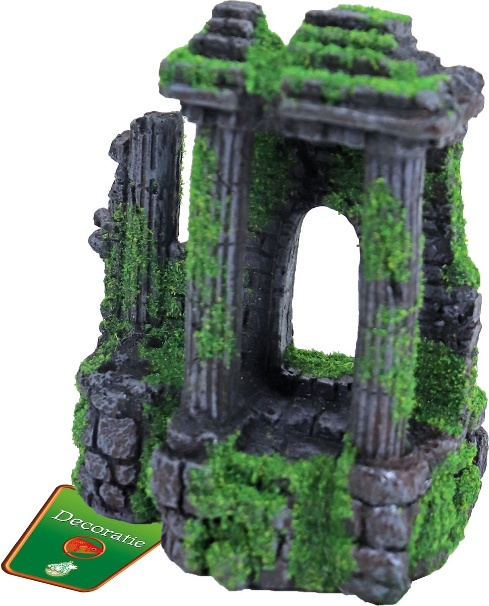 De Boon Ruine 3X Zuil + Poort En Mos 14CM