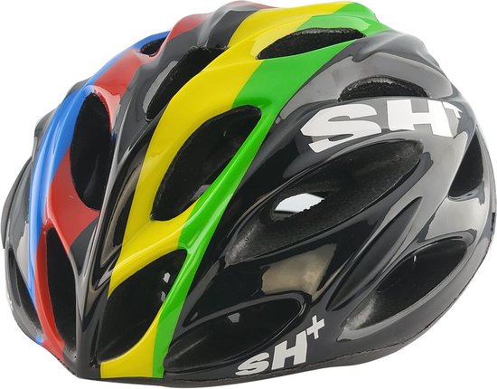 Casque de vélo SH+ - SHOT NX - Unisexe - Léger 230 grammes - 28 trous de ventilation - Fabriqué en Italie - Pour un tour de tête de 55 à 60 cm - Zwart Multi