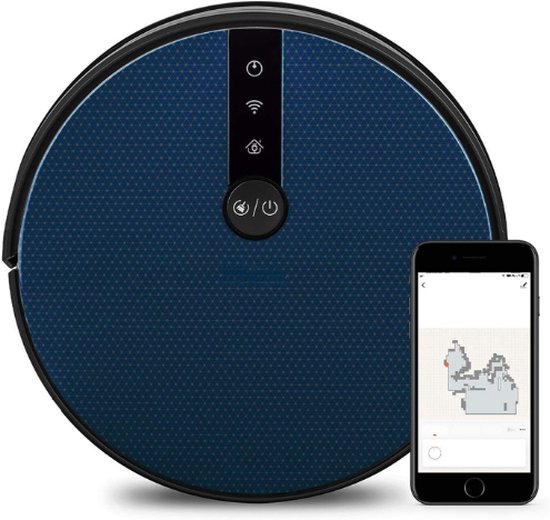 Foto: Robot stofzuiger wifi swrc120 slimme stofzuiger met google home alexa krachtig stil en autonoom 100 min schoonmaaktijd watermop en obstakel detectie
