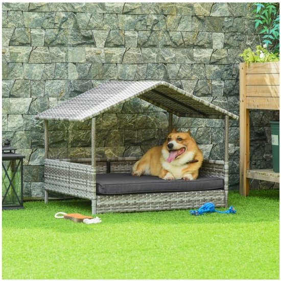 Hondenmand - Stijlvol design - Ideaal voor kleine en middelgrote honden - Grijs