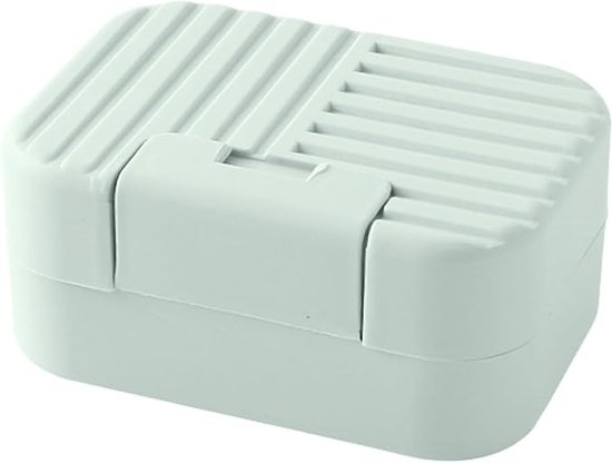 Porte-savon - Porte-savon -savon - Boîte à savon - Porte-savon portable - Boîte à savon de voyage - Accessoires de vêtements pour bébé de salle de bain - PP - 11 x 7,5 x 5 cm - vert