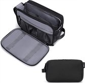 Toilettas - Luxe organizer - Zwart - Heren - Dubbele rits