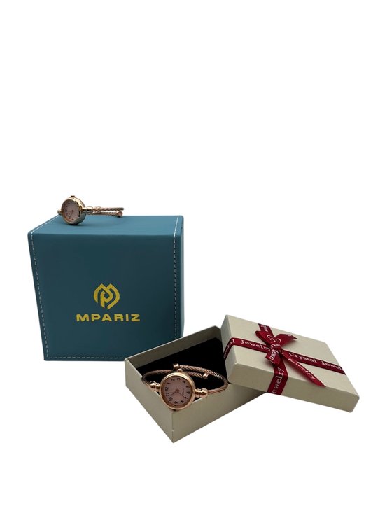 Montre Femme Luxe - Bracelet As Rosé - Rosé - Acier Inoxydable