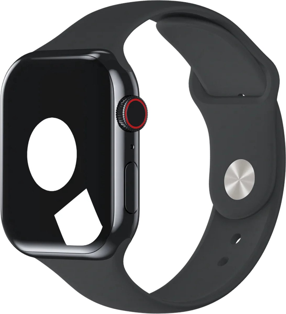 iStrap sportbandje voor Apple Watch - Donker grijs - M/L - kastgrootte 42 - 44 - 49mm