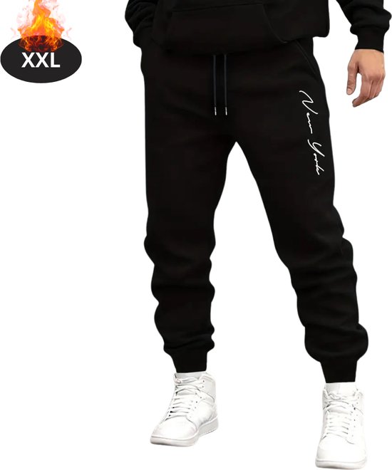 Livano Trainingsbroek Heren - Sportbroek - Trainingsbroek Lang - Trainingspak - Sportkleding - Zwart 2 - XXL