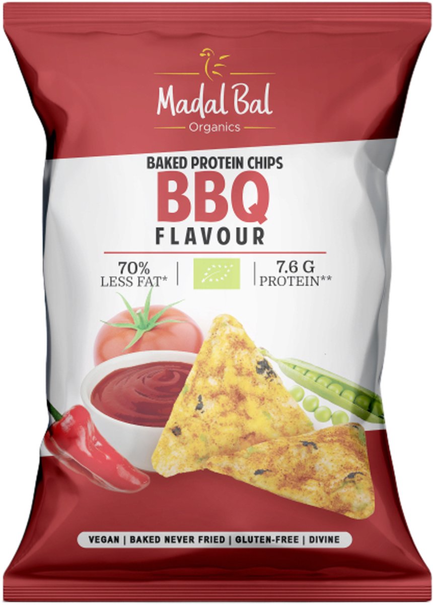 Goedkoopste Madal Bal Protein chips bbq bio 60 Gram