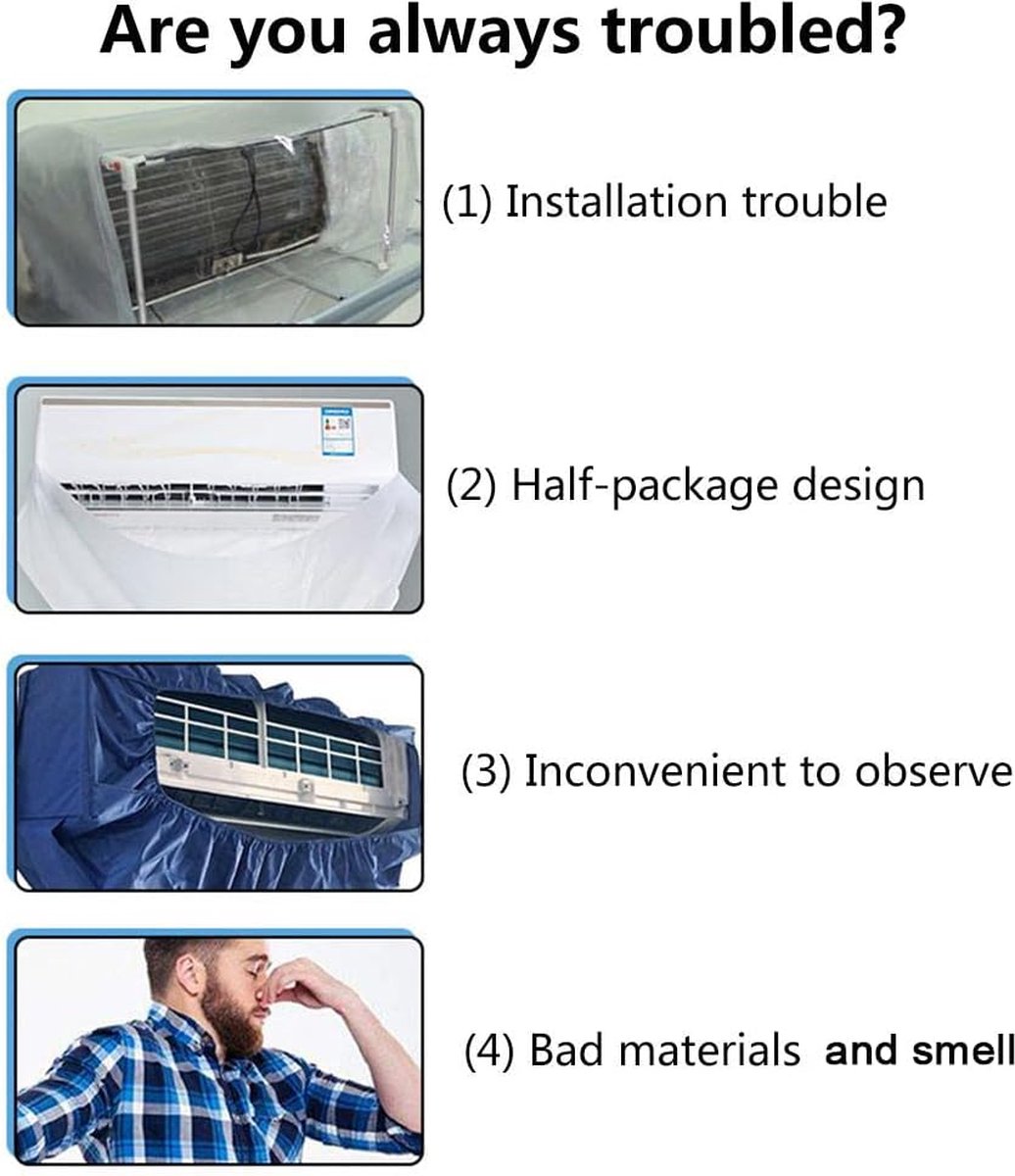 Reinigingshoes - Air Conditioning Cleaning Tas - Airconditioning Reinigingsgereedschappen - Airco reiniger - Airconditioner Reinigingszak - airconditioner reinigingskit - Split reinigingsset voor airconditioning – foto 4