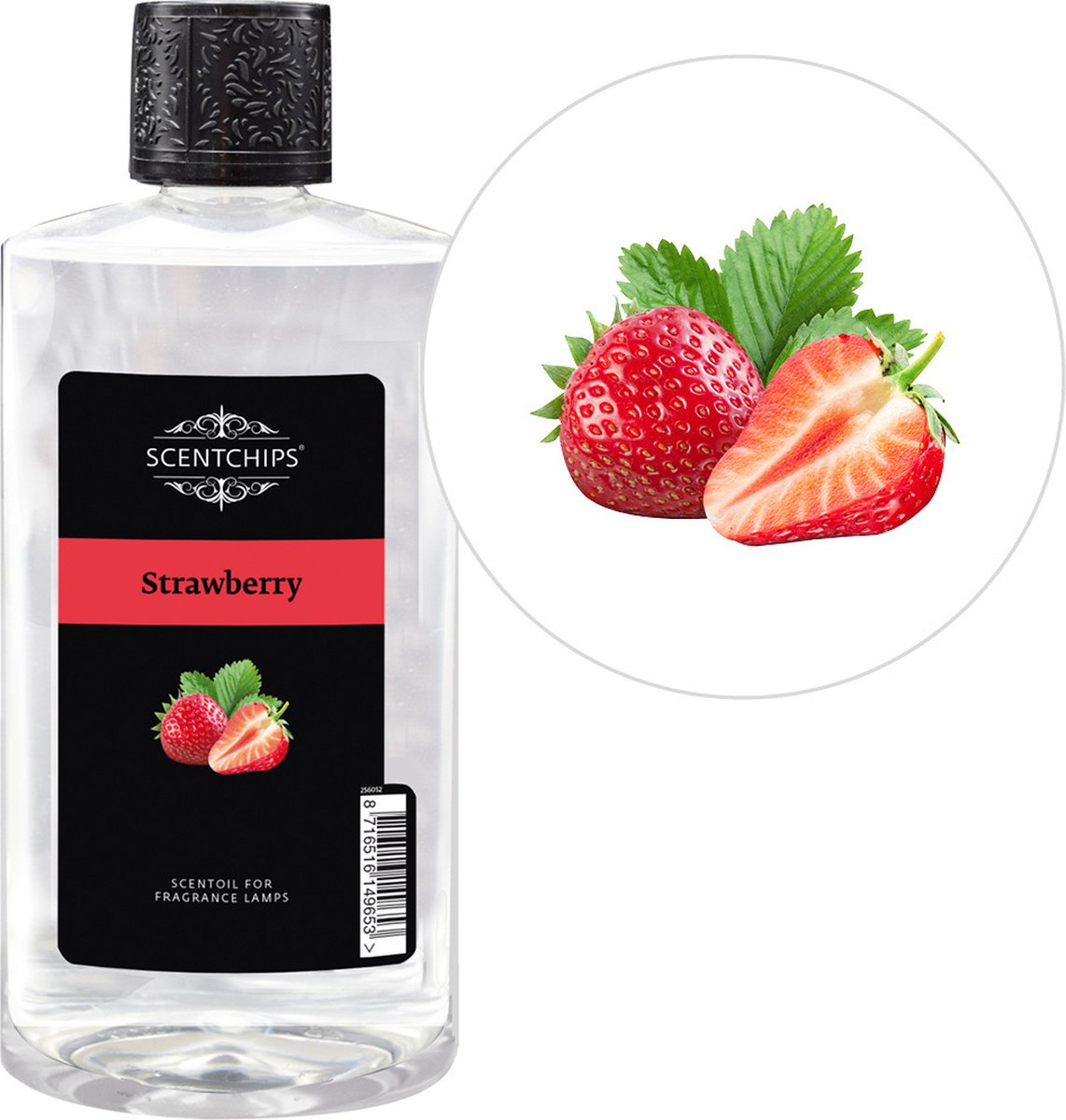 Scentchips® Aardbei - Geurolie Voor Oliebrander - Parfum Olie - Geurolie Voor Lampenolie - Geurlamp Olie - 475ml