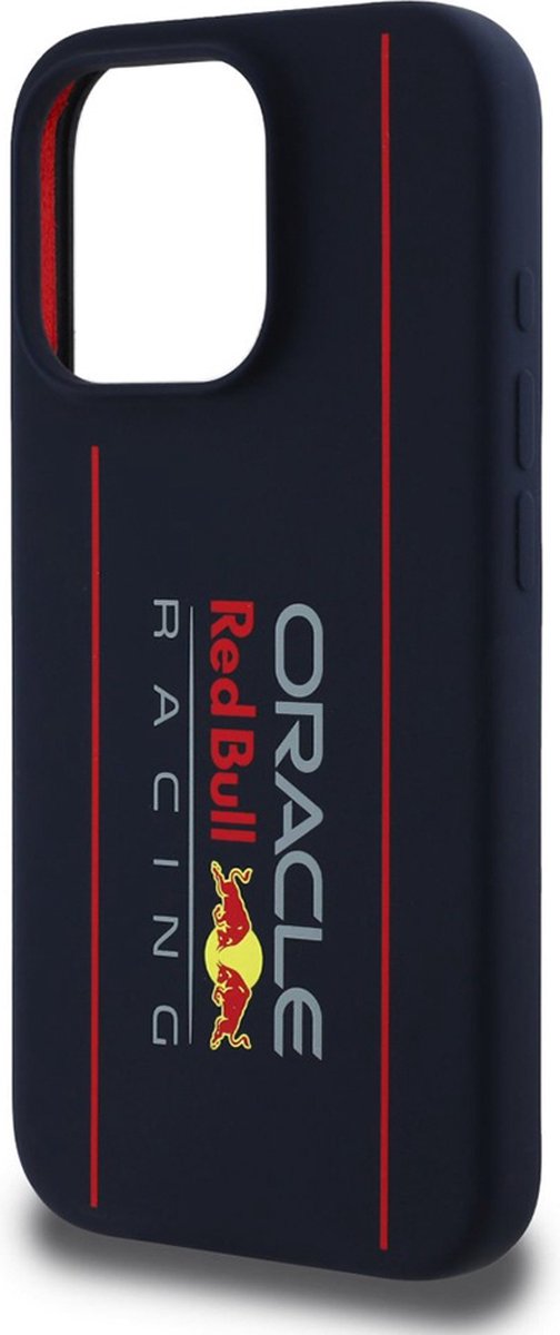 Red Bull Racing Silicone Oversize Vertical Logo Back Cover hoesje met MagSafe voor Apple iPhone 15 Pro - Donkerblauw van Red Bull Racing — afbeelding 4