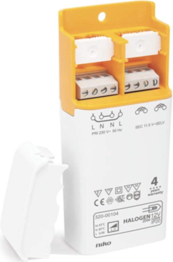 Electronic transformer with Euro plug TDC DE1235 230 V 50 Hz