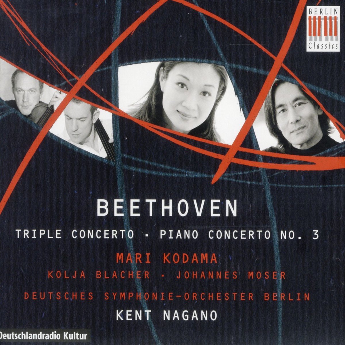 Mari Kodama, Kolja Blacher, Johannes Moser, Deutsches Symphonie-Orchester Berlin, Kent Nagano - Beethoven: Triple Concerto & Piano Concerto No. 3 (CD) (Limited Deluxe Edition)