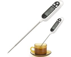Knaak Digitale Thermometer Keuken - BBQ - Wit - 1 stuk - Meetbereik tot 300 graden