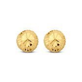 Nouveau Bling Gold 9NBG 0003 Boucle D'oreille Sphère - Usiné - 5mm - Or