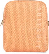 SUITSUIT Toilettas dames - Handige make up organizer voor reizen - Grote inhgoud - Stijlvolle toilettas groot - Luxe make up organizer groot - Elegante make up etui - Fusion Toilettassen Pale Orange - Oranje