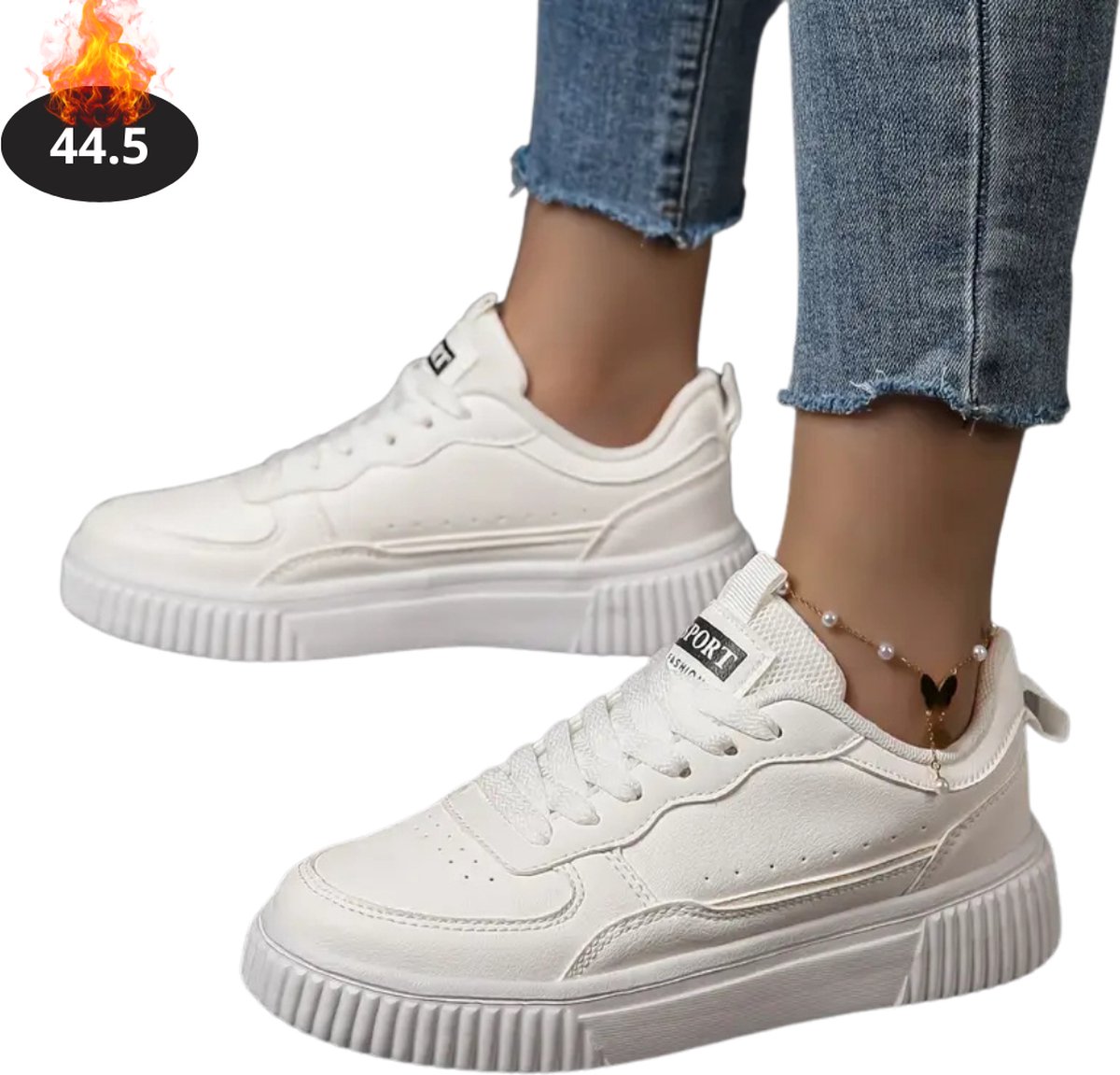 Nivard Schoenen Dames Sneakers Comfortabel Casual Volwassen Wit