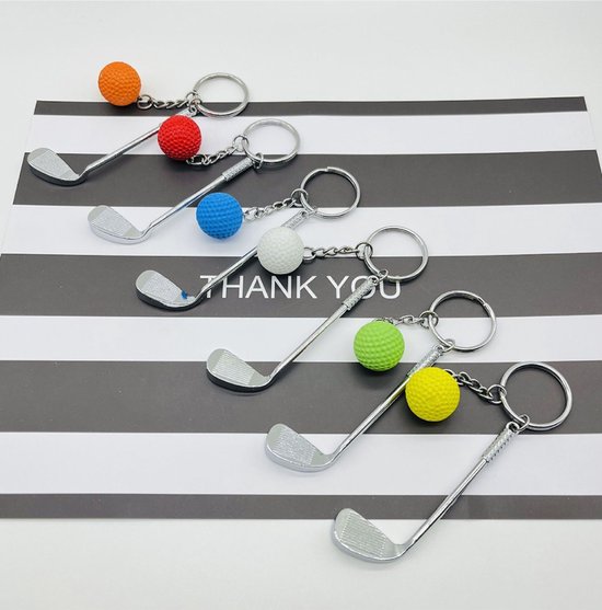 Mini Golf Club Sleutelhanger - Leuke Sport Sleutelhanger, Accessoire voor Golf Fans van Viccess — afbeelding 2