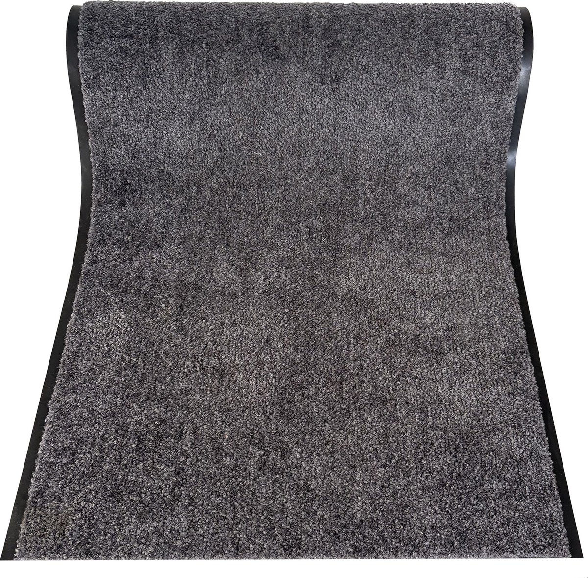 JYG Cleanwash grijs droogloopmat - drooglooploper - 2 zijdenafwerking - 90x200cm