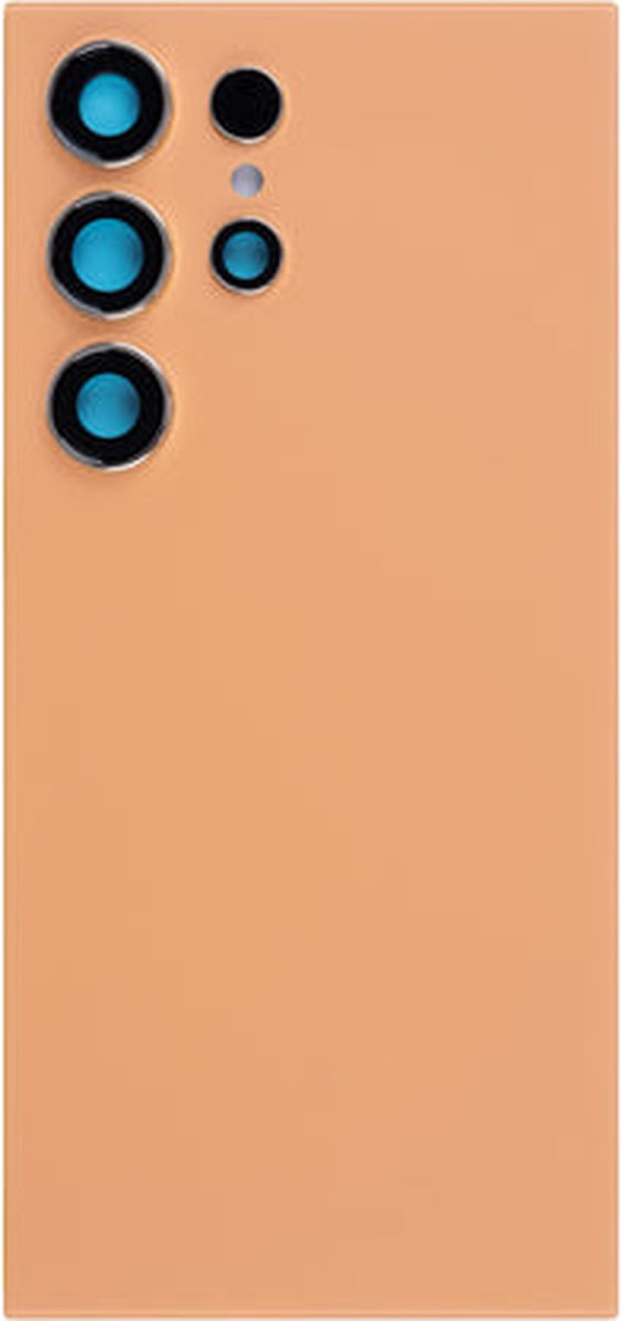 Back Cover Geschikt Voor Samsung Galaxy S24 Ultra S928B - Titanium Orange - Inclusief Lens
