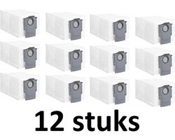 12 x Stofzuigerzakken geschikt voor Roborock Q Revo - stofzak vervanging - Grote Capaciteit Stofzuigerzak - Hoogwaardige vervanging - -12 stuks afvalzak - Compatibel met modellen: Roborock Q revo