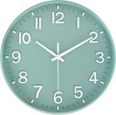 Tyme Wandklok - 30cm Klok Modern - Muurklok - Analoog - Stil Uurwerk - Quartz - Beam Groen
