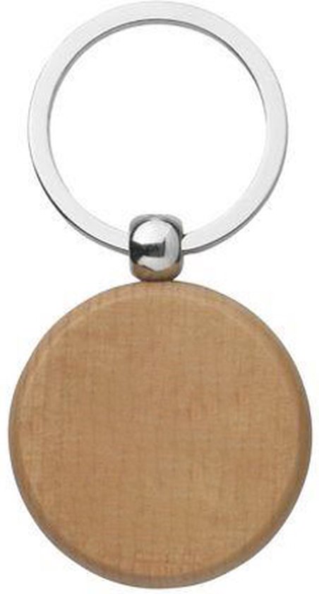 Houten sleutelhanger – met naam
