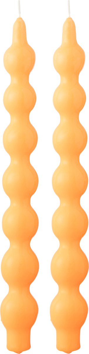 J-Line kaars Kalebas - oranje - 5U - doos van 2